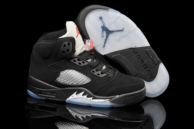 Air Jordan 5 Retro V Black Metallic Silver